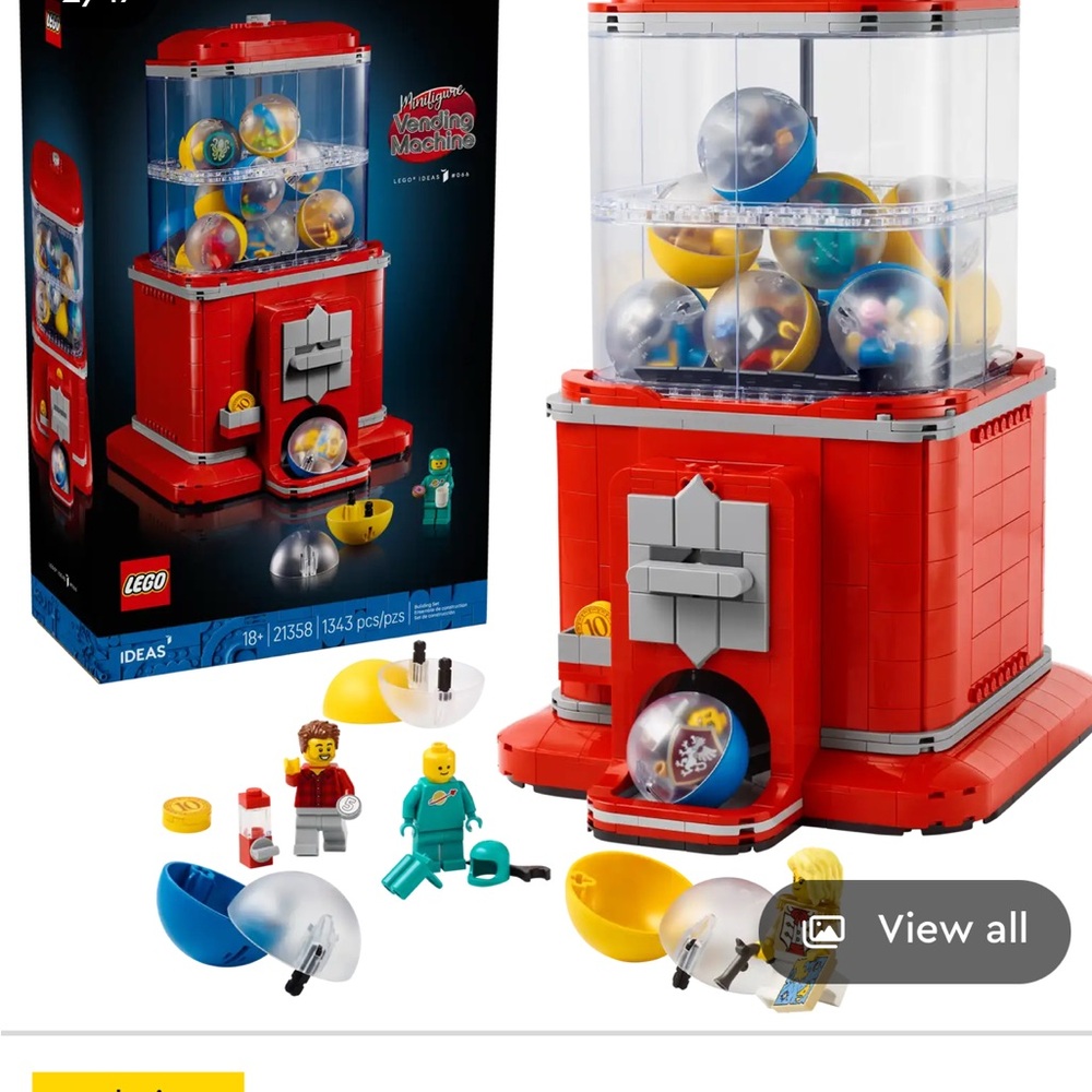 LEGO Red and Yellow Vending Machine Set